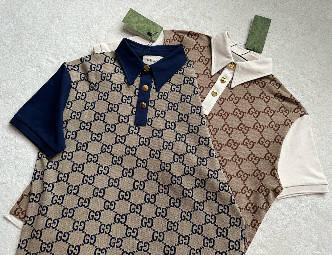 Gucci...🆕Original 🆕 Jacquard Color Block Polo Shirt