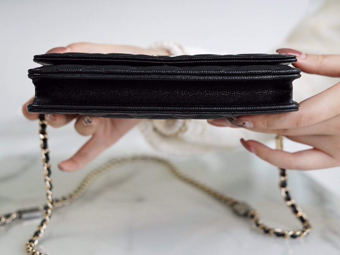 Chanel 𝑾𝒐𝒄 hair bag 𝟮𝟭/𝟮𝟮 autumn and winter new gold chain caviar grain embossed calfskin