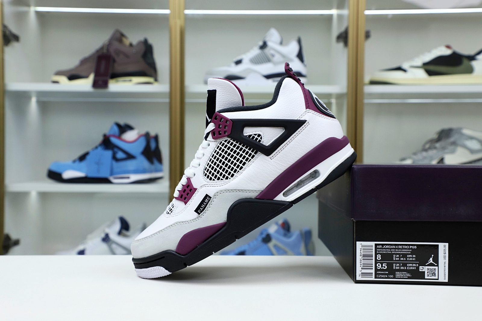AIR JORDAN PARIS SAINT-GERMAIN X AIR JORDAN 4 RETRO BORDEAUX