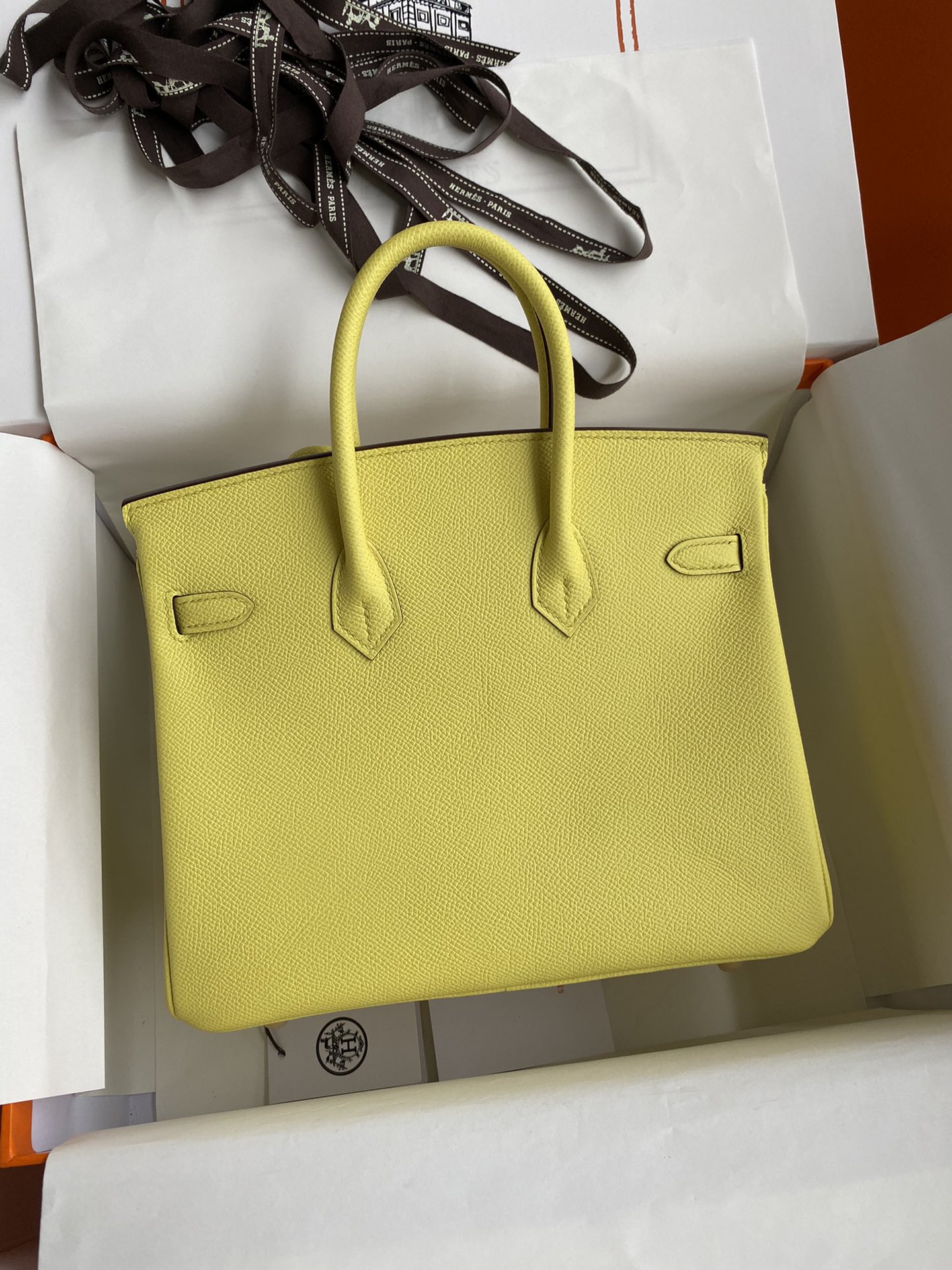 Birkin 25cm Epsom Leather Lemon Yellow 🍋 Gold Buckle