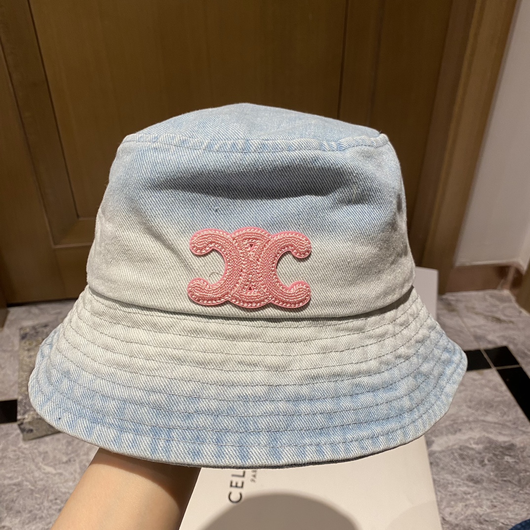 [Celine] 2023 new denim old fisherman hat