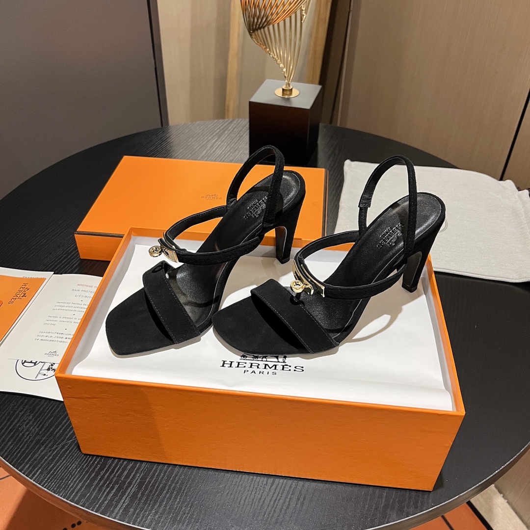 Hermes classic H high-heeled sandals series