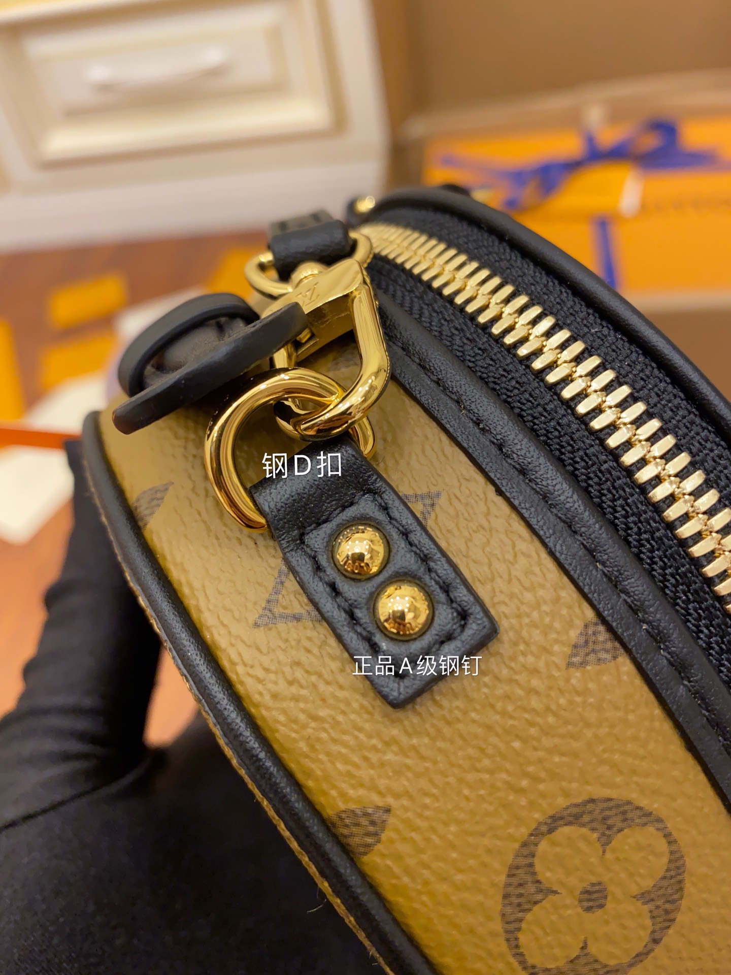 Louis Vuitton M68276 leather is genuine OEM Italian A-grade leather