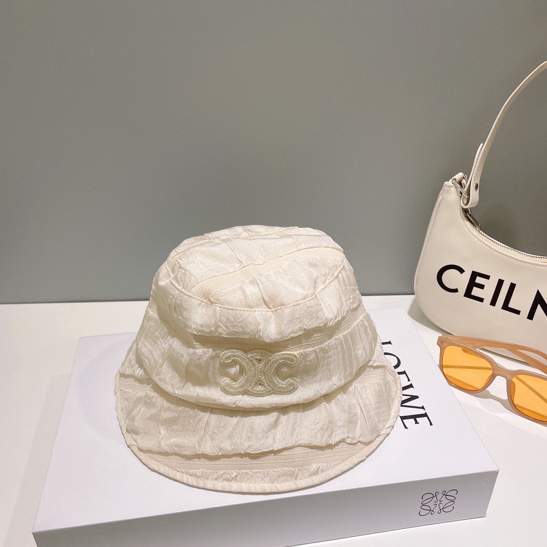 [Celine Celine] 2023 new pleated fisherman hat