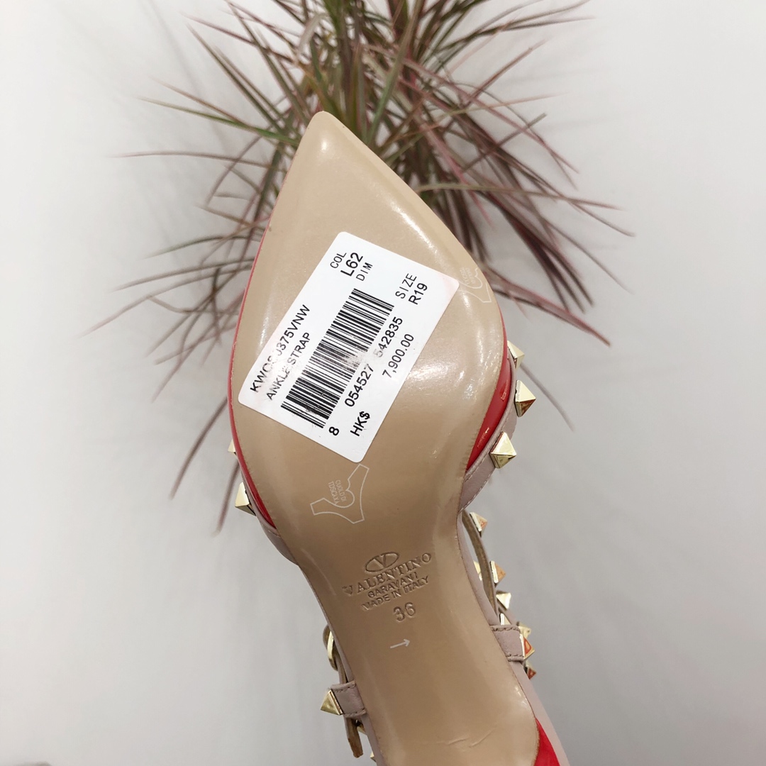 【Valentino】Valentino Valentino top version large red patent leather 3 with 6.5cm high heels