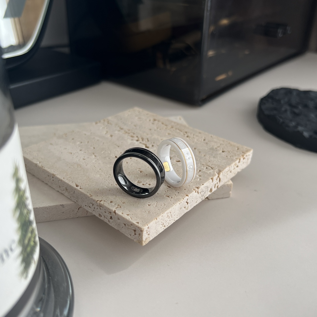 𝐆𝐮𝐜𝐜𝐢 lcon series double G ceramic ring
