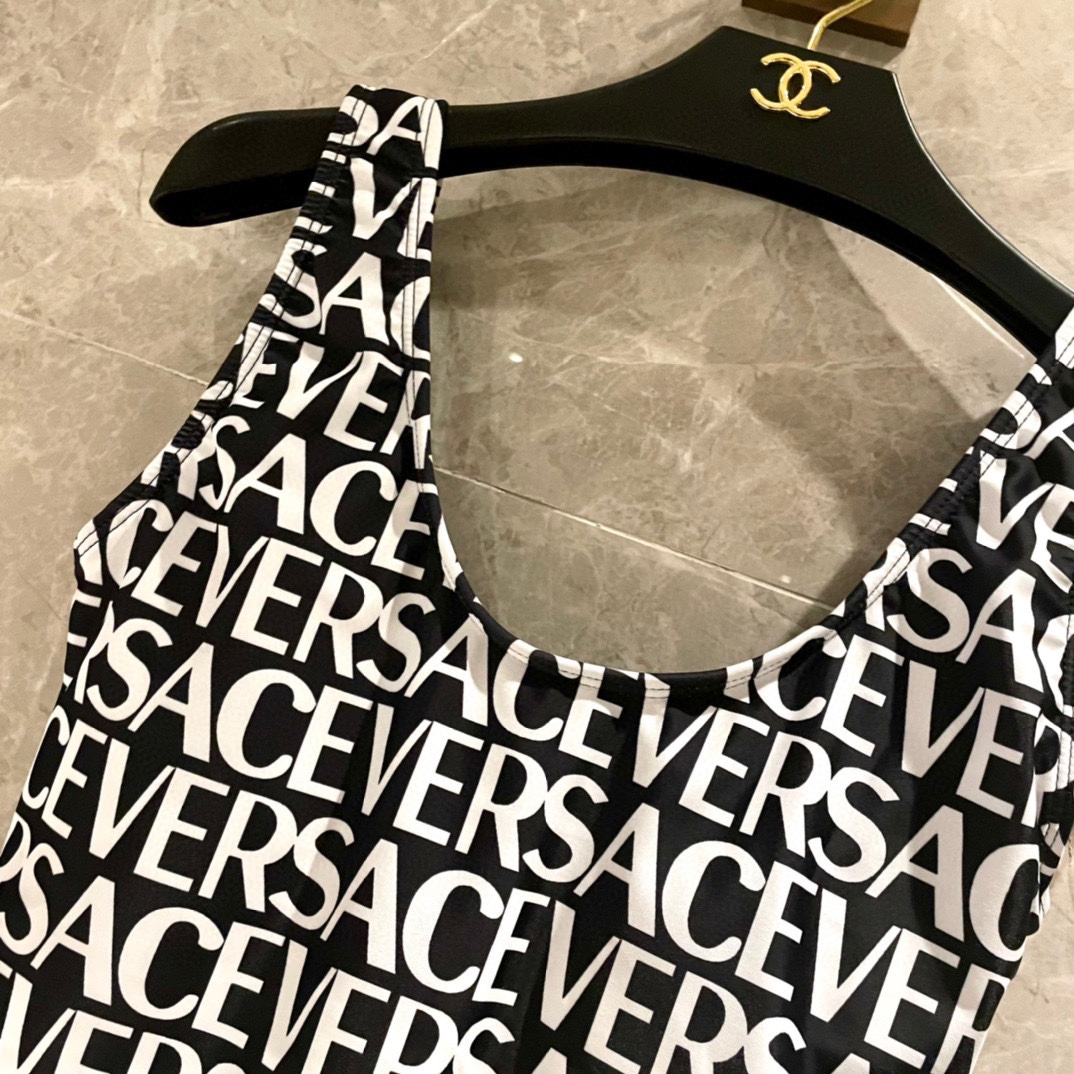 Versace New monogrammed one-piece swimming costume