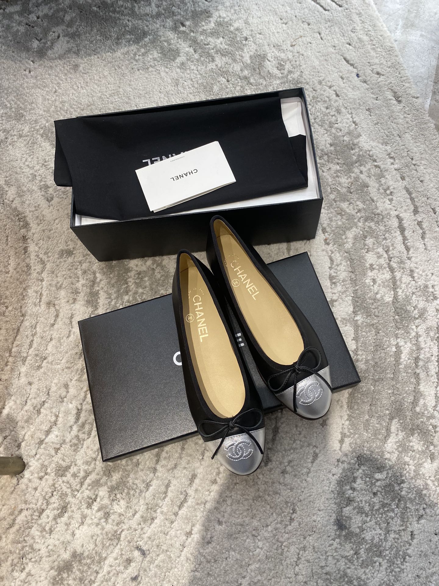 CHANEL ballet shoes Imported custom leather Italy imported leather outsole