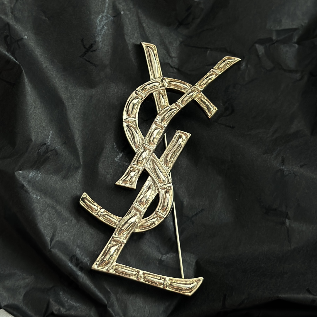 Saint Laurent YSL brooch