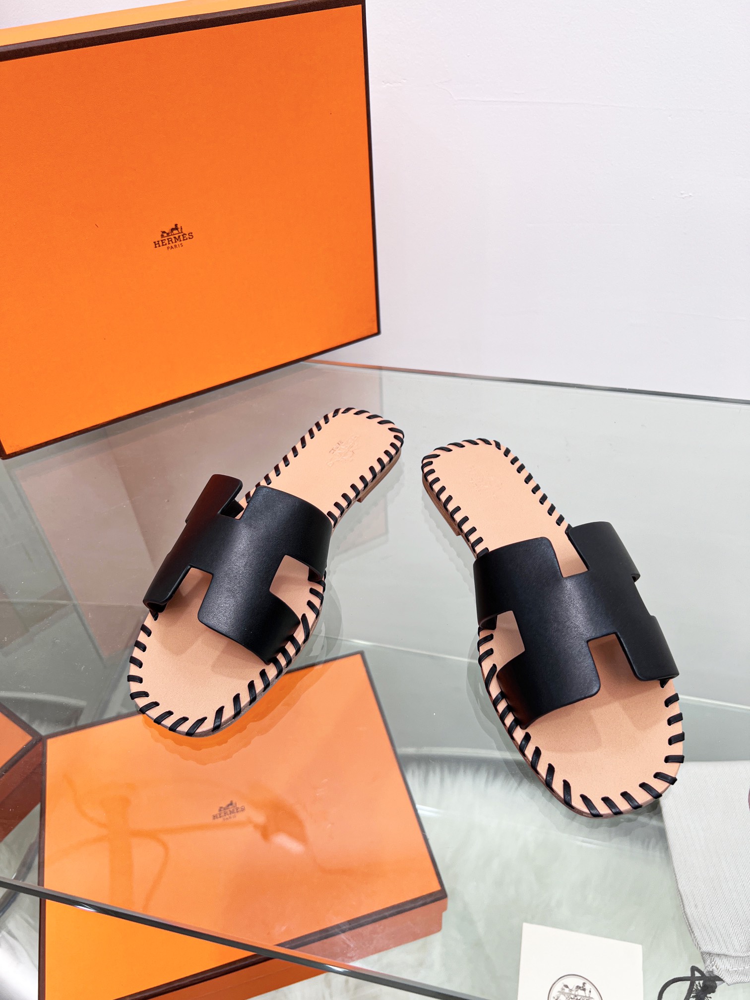 Hermes early spring new slippers