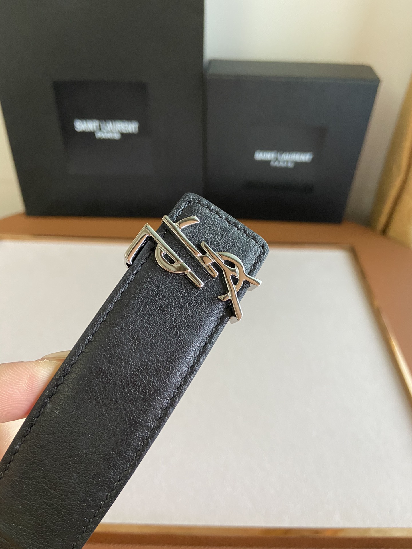 Saint Laurent YSL Misplaced Iconic Logo