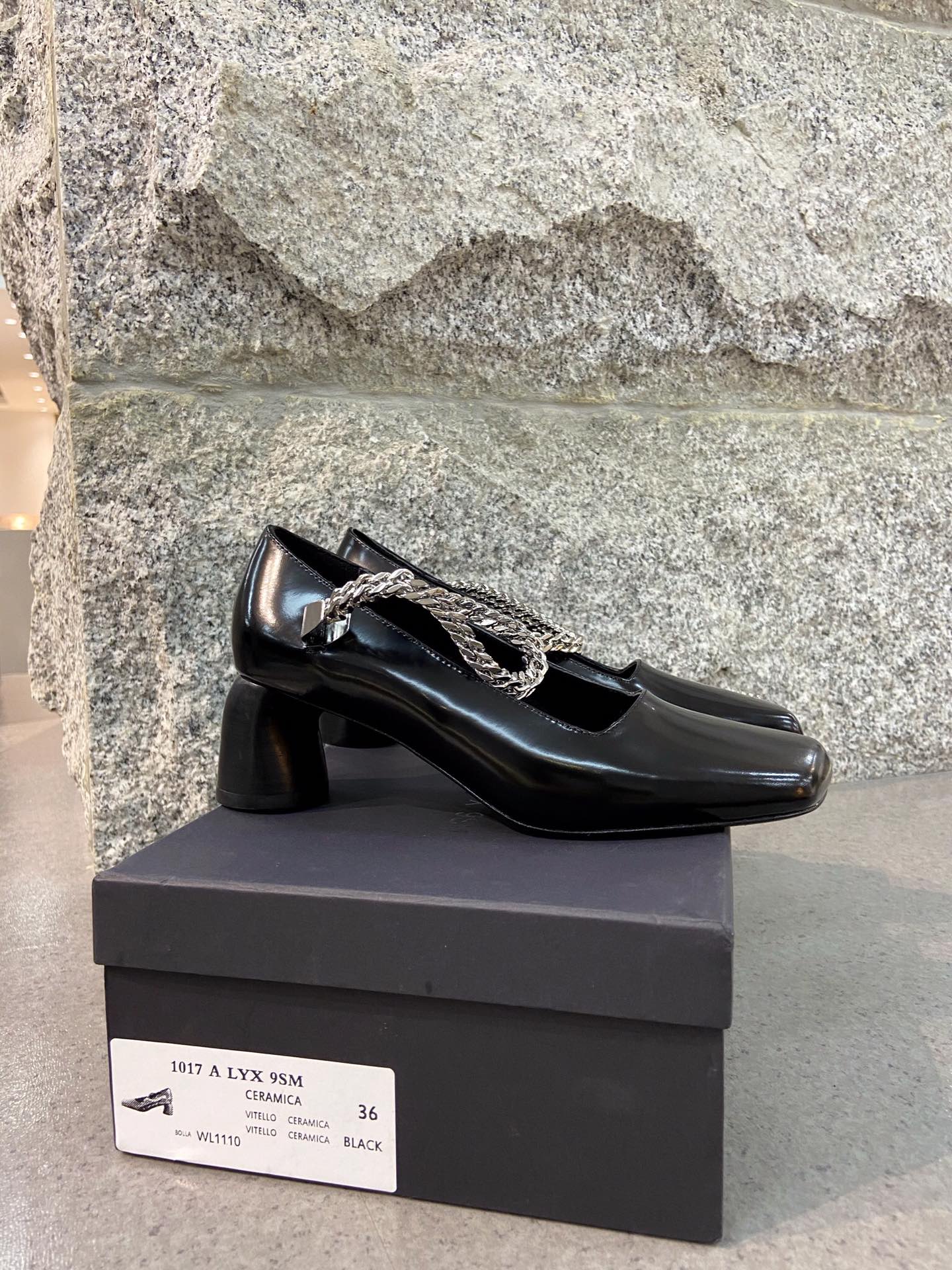 1017 ALYX 9SM chain high heels