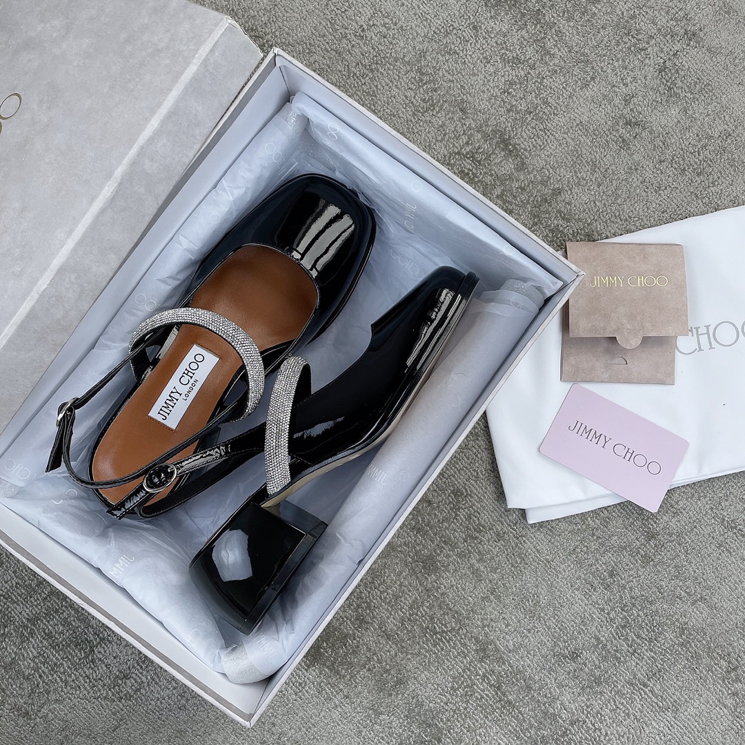 Jimmy Cho*o Chunky Heel Mary Jane