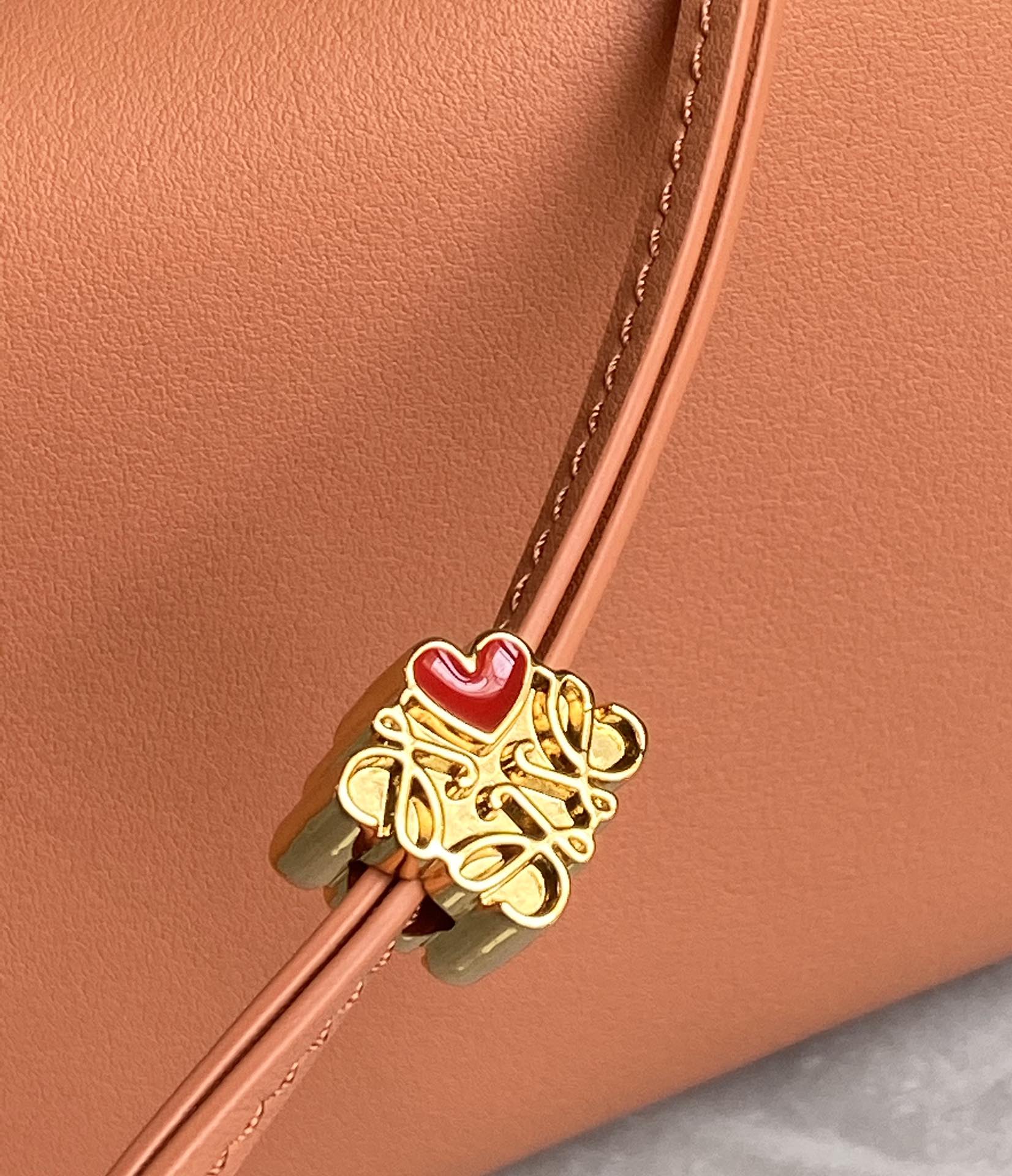 LOEWE cubi full leather lunch box bag