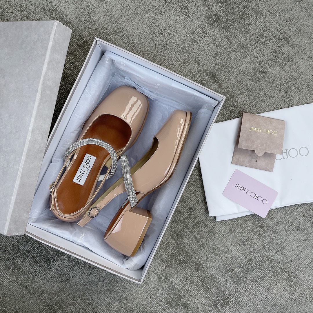 Jimmy Cho*o Chunky Heel Mary Jane