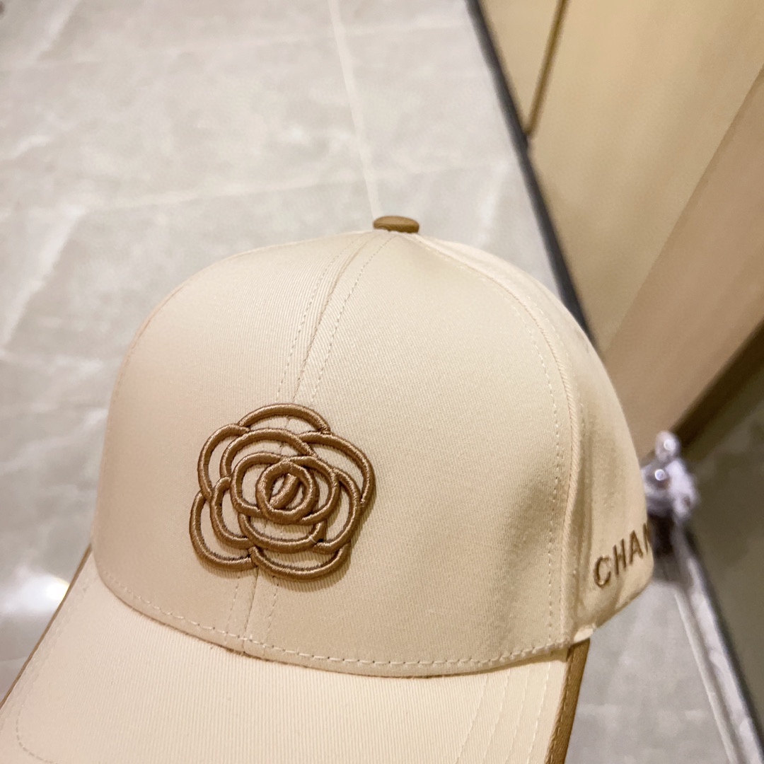 [CHANEL Chanel] 2023 new style embroidered baseball cap