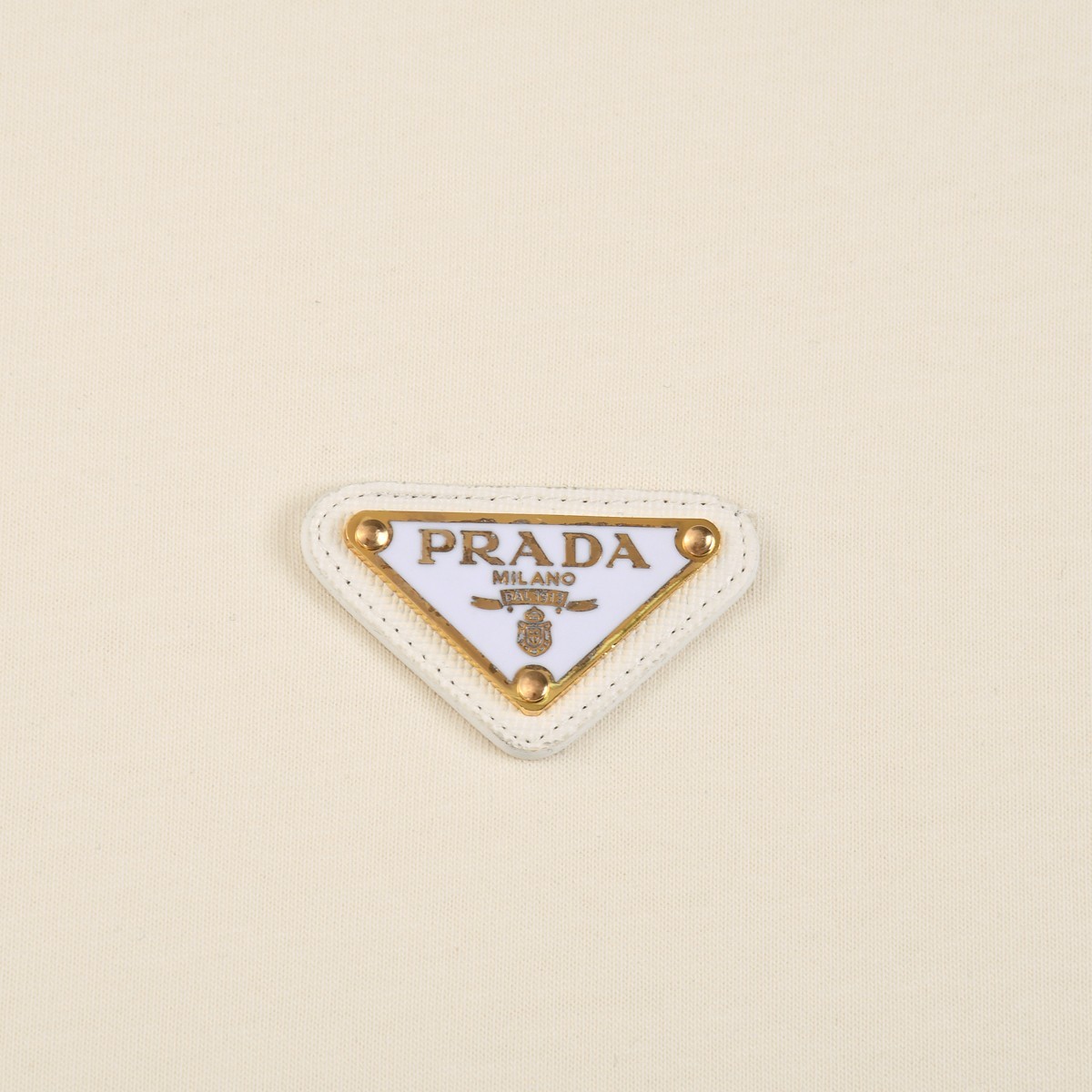 Prada new classic metal logo t-shirt spring summer 2024