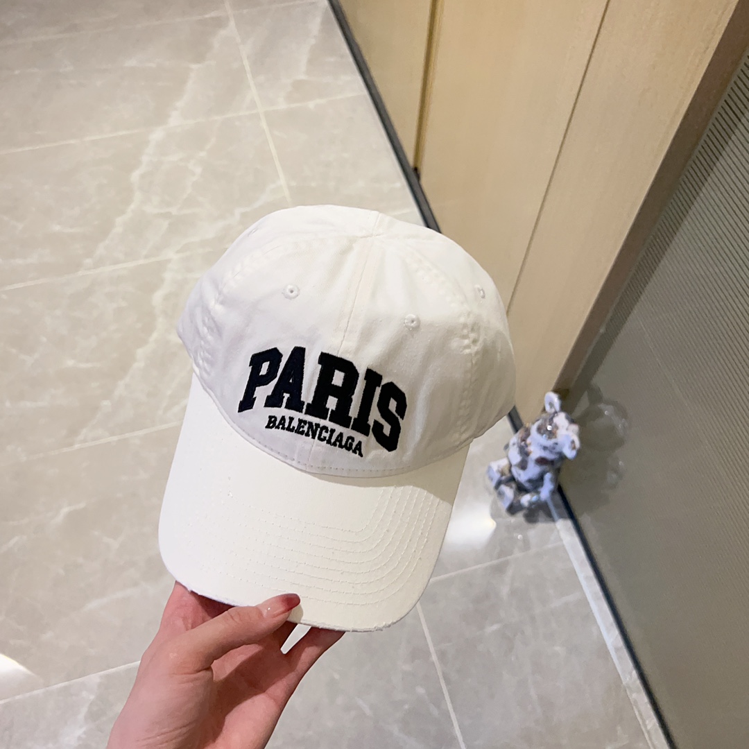 [Balenciaga] 2023 new style embroidered baseball cap