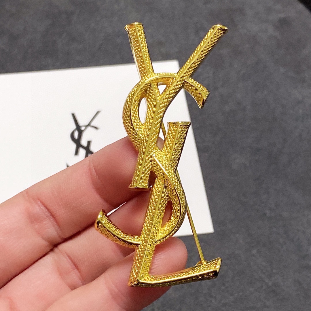 Saint Laurent YSL brooch