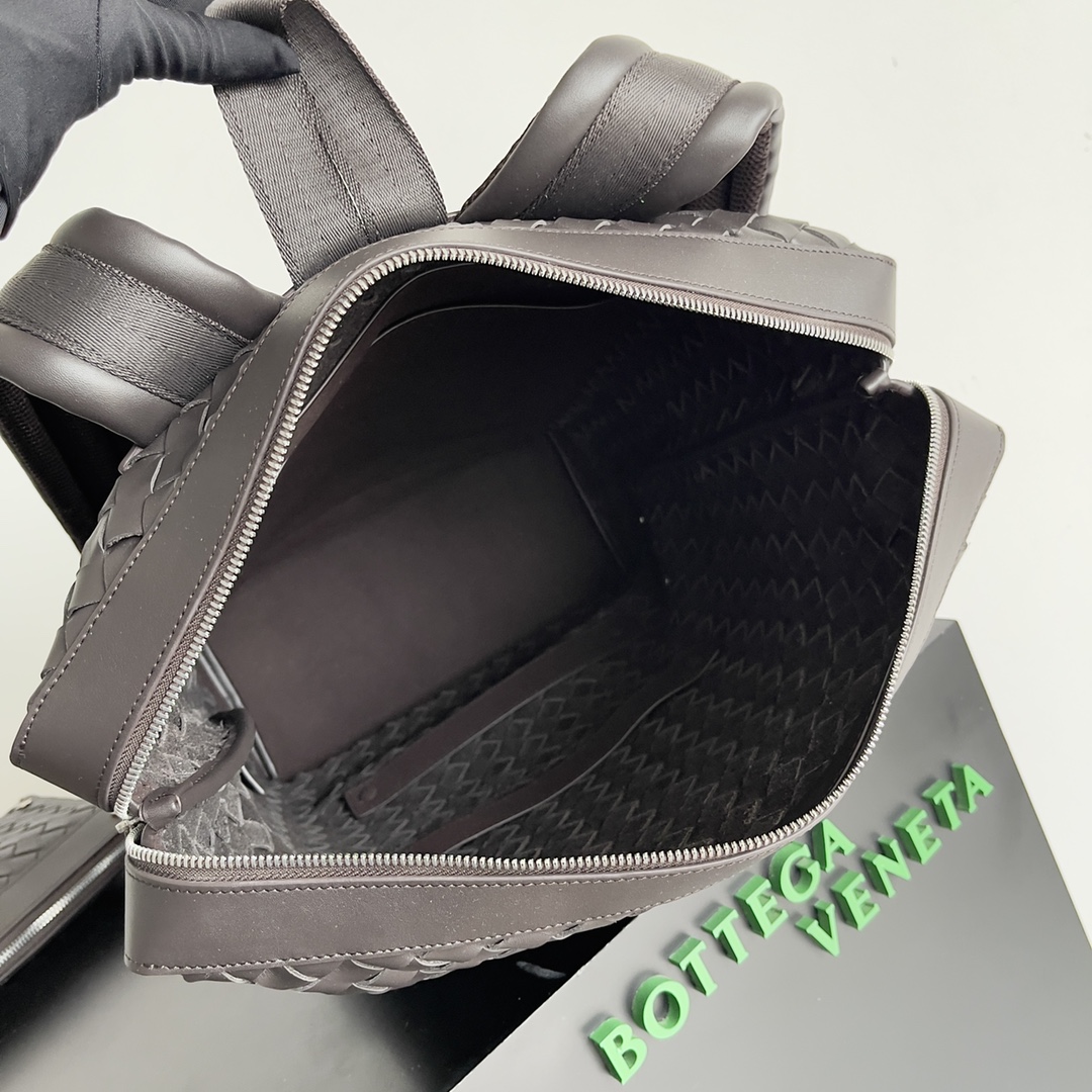 Bottega Veneta BV Braided Shoulder Bag Chocolate Brown #653118