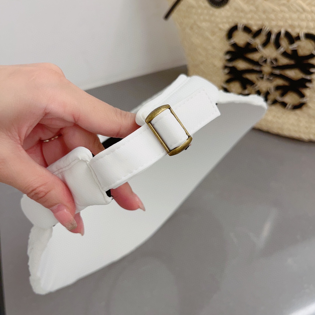 DIOR headband, organza fabric, sun visor