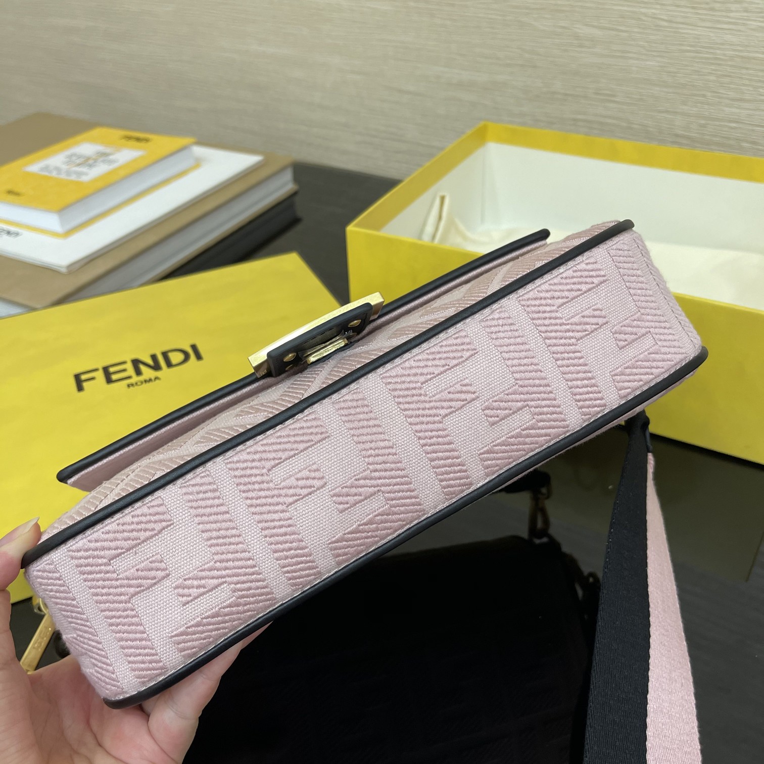 FENDI Medium 2020 Latest Baguette Denim F Logo Collection