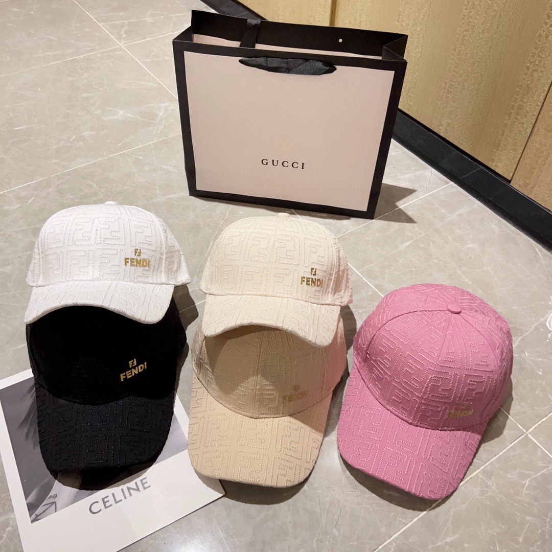[Fendi] 2023 New Embroidered Simple Baseball Cap