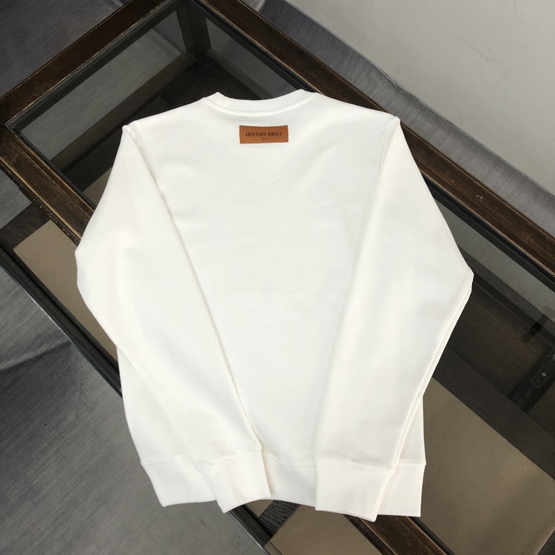 Louis Vuitton 2023 new autumn and winter couples style round neck sweatshirt