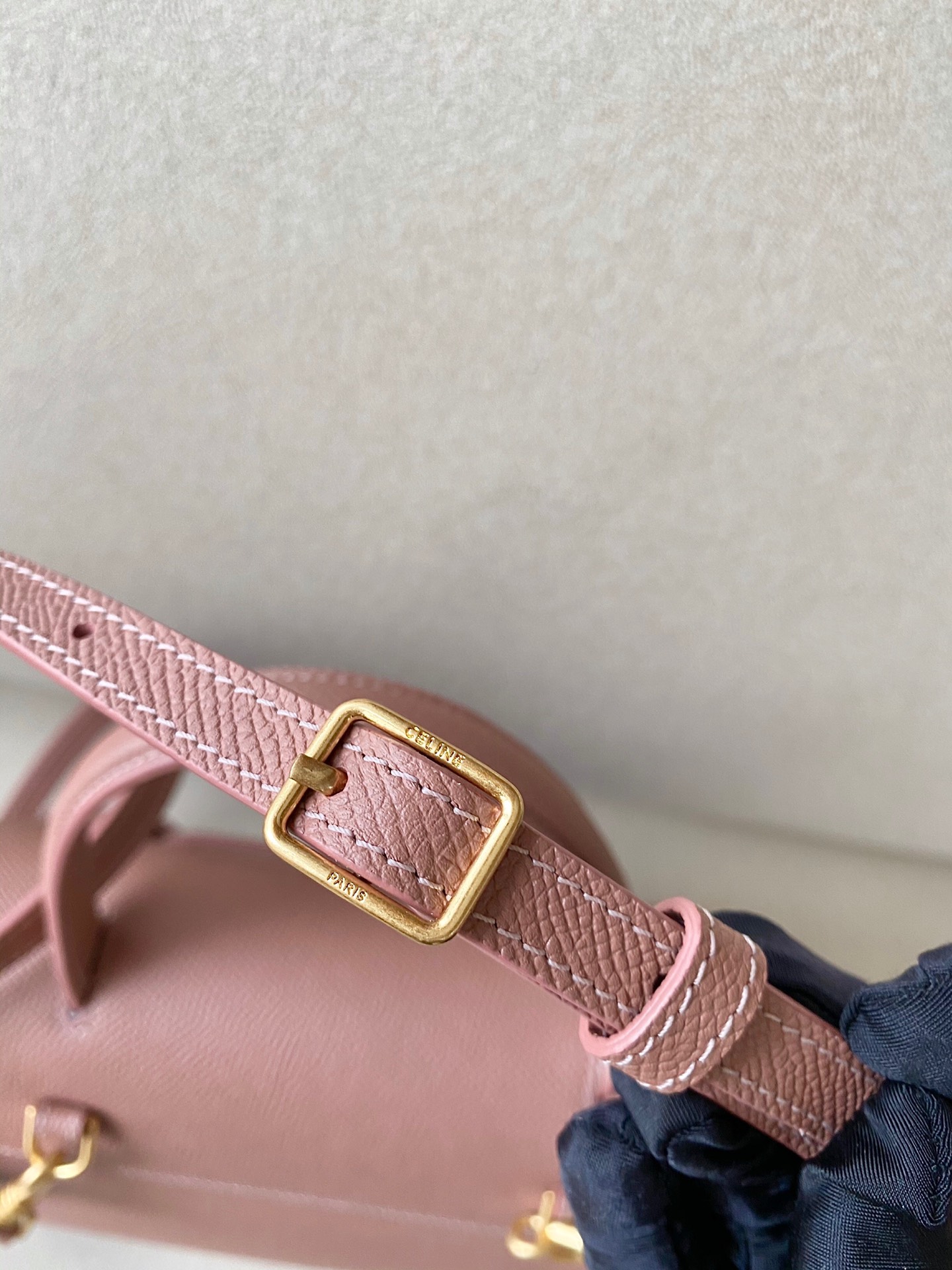 𝐂𝐞𝐥𝐢𝐧𝐞 Belt Bag Catfish Bag Small Grained Calfskin