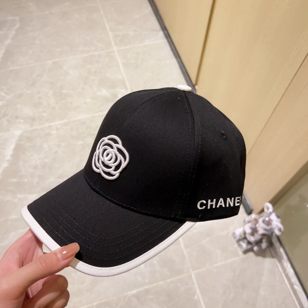[CHANEL Chanel] 2023 new style embroidered baseball cap