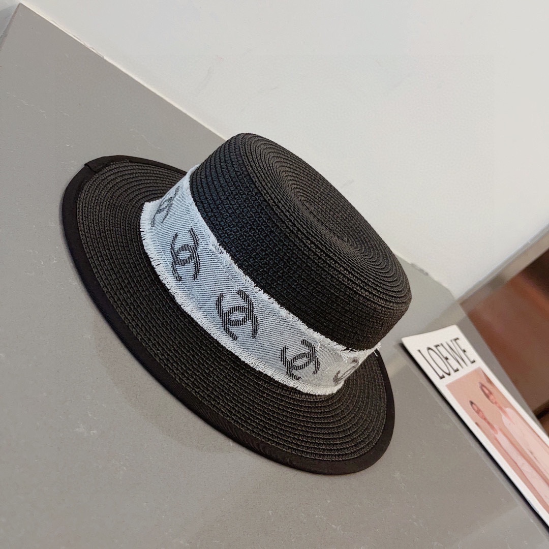 CHANEL bowler hat, sun visor hat