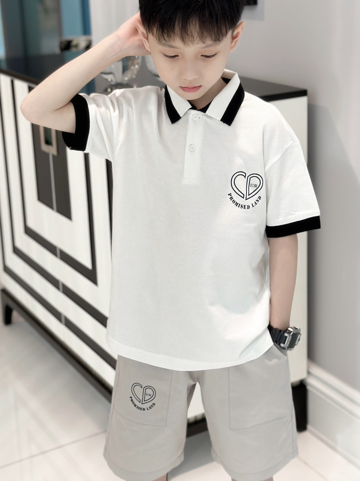 2024 Dior children's cotton suit