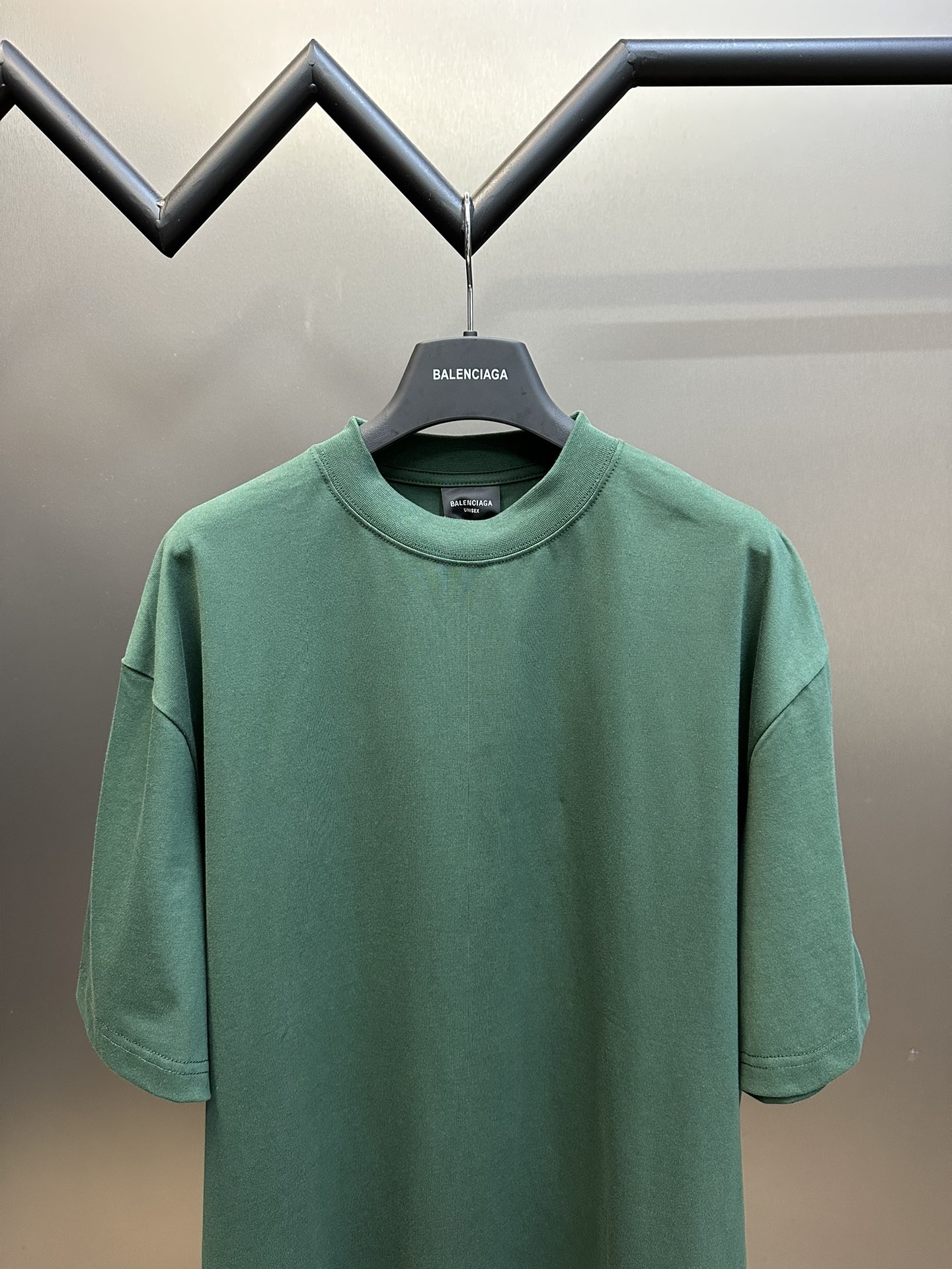 Balenciaga double back embroidered short sleeves