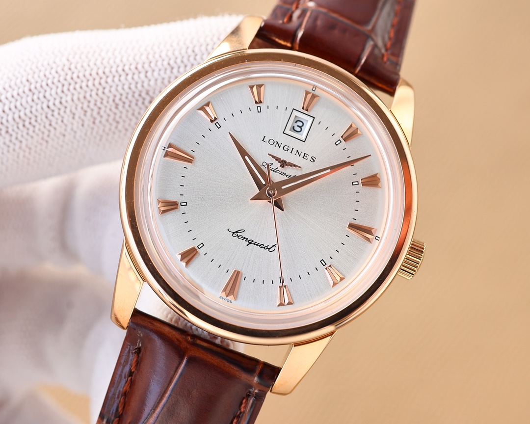 Longines men's three needles with calendar super luminous