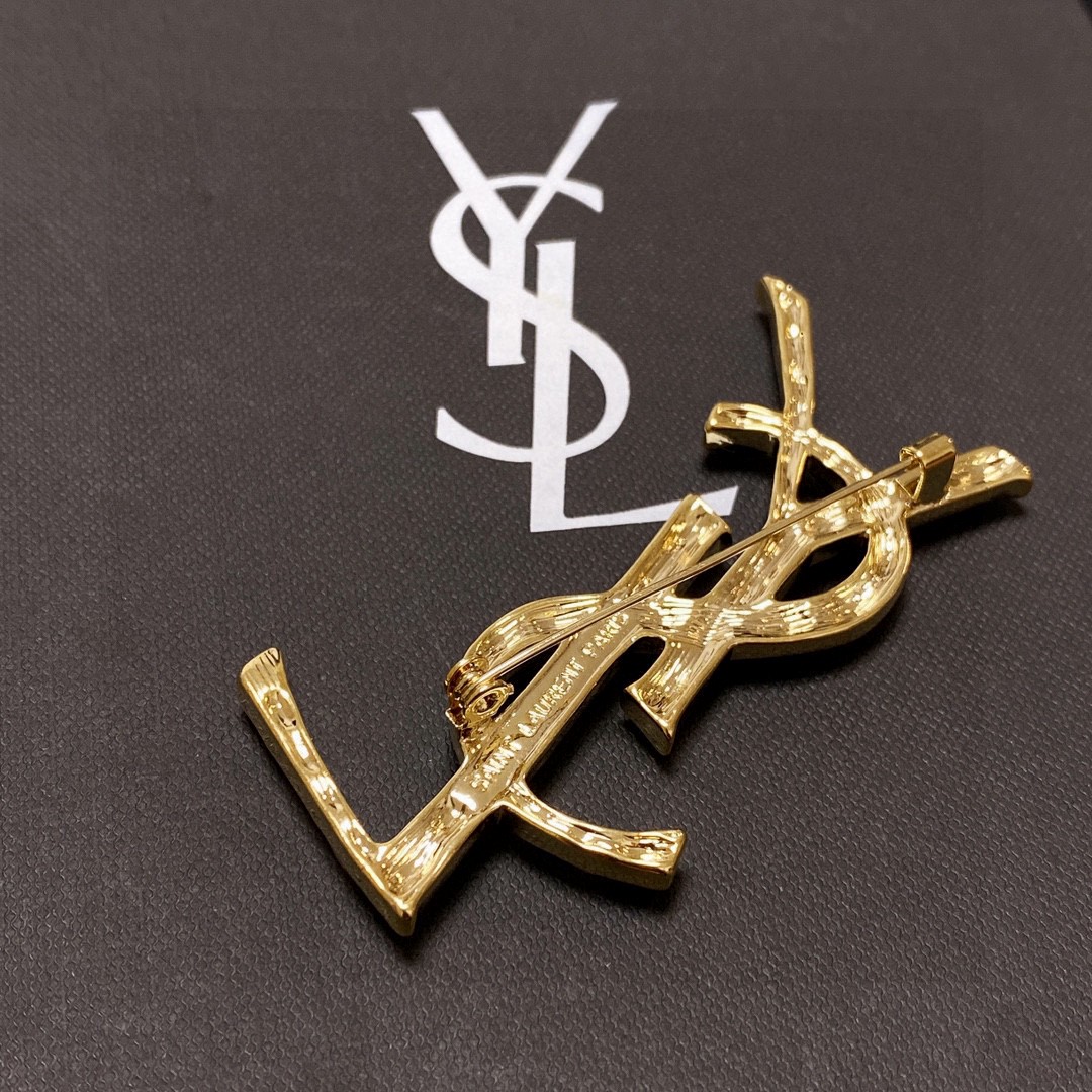 Saint Laurent YSL brooch