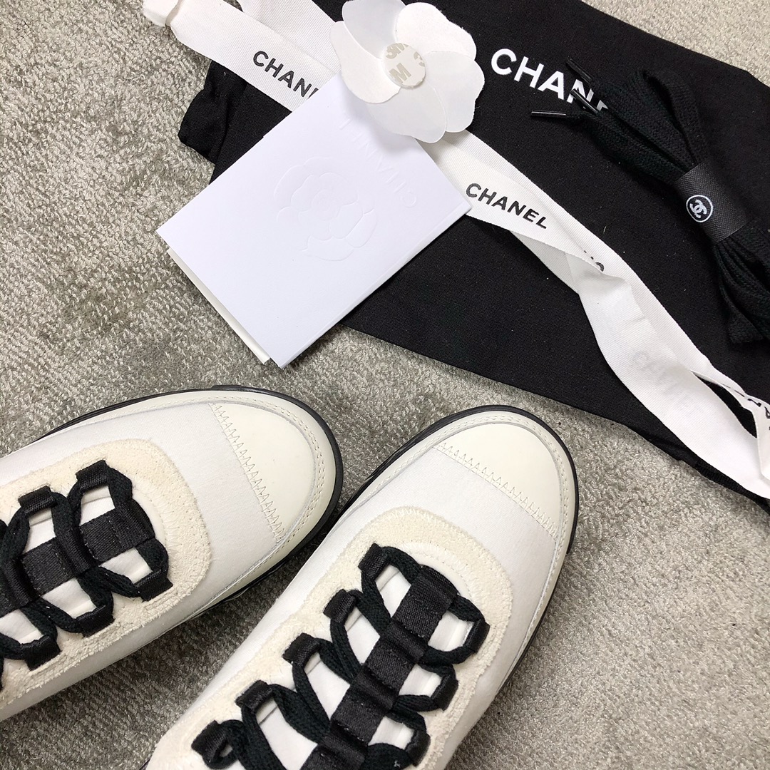CHANEL sneakers classic small incense sneakers cowhide sheepskin leather genuine leather sole