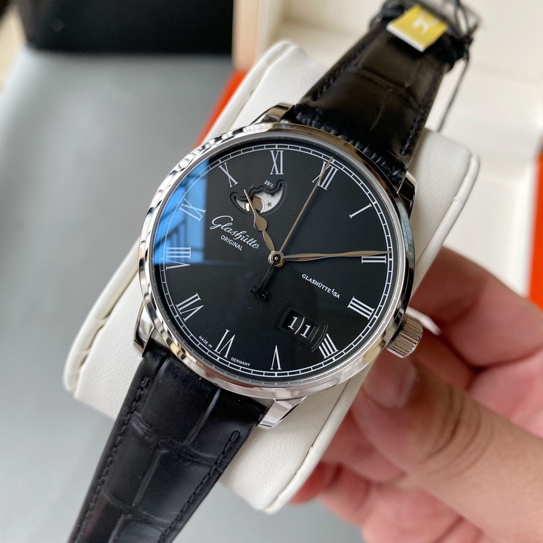 Glashütte V9 Glashütte Original Councillor 1-36-04 model original open copy