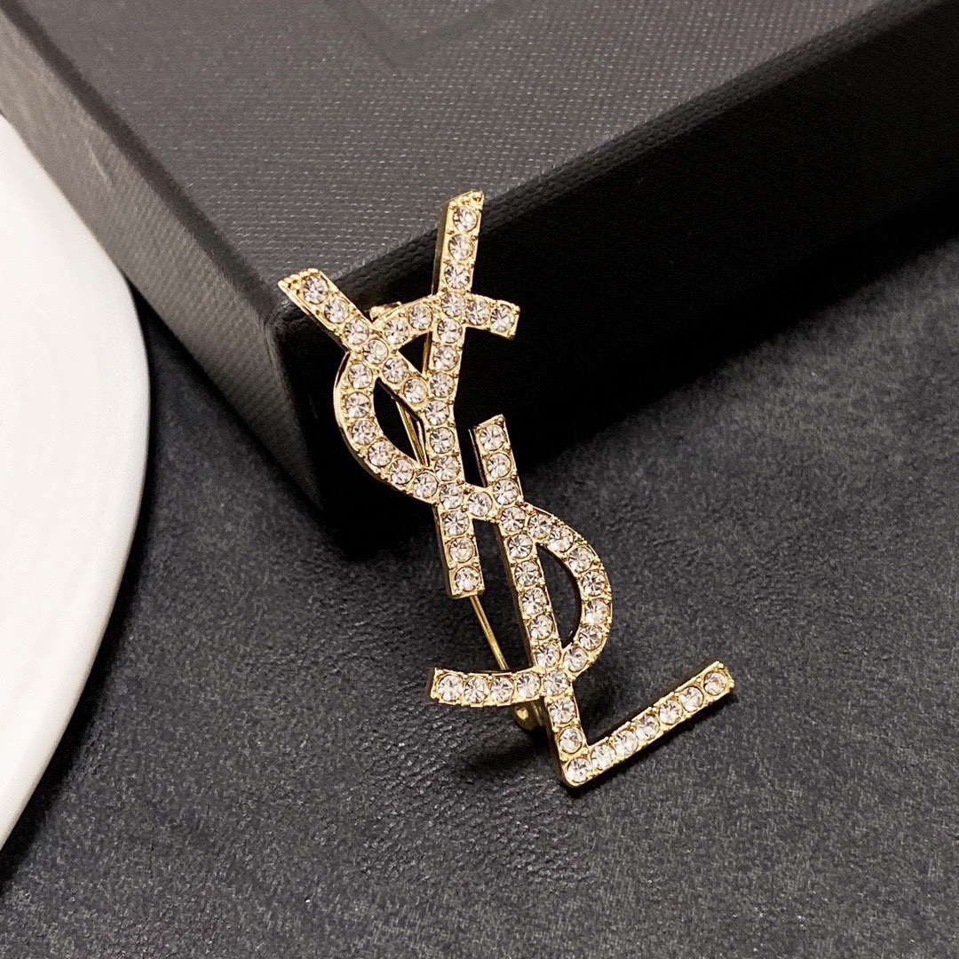 Saint Laurent YSL brooch