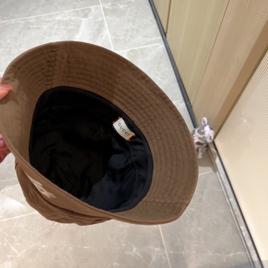 [Gucci Gucci] 2023 new dome playful bucket hat fisherman hat