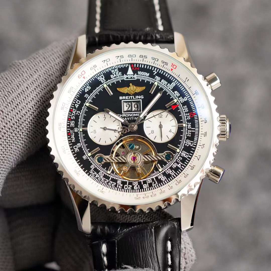 Breitling-Built-in automatic mechanical movement Classic men's watch 6 position flywheel
