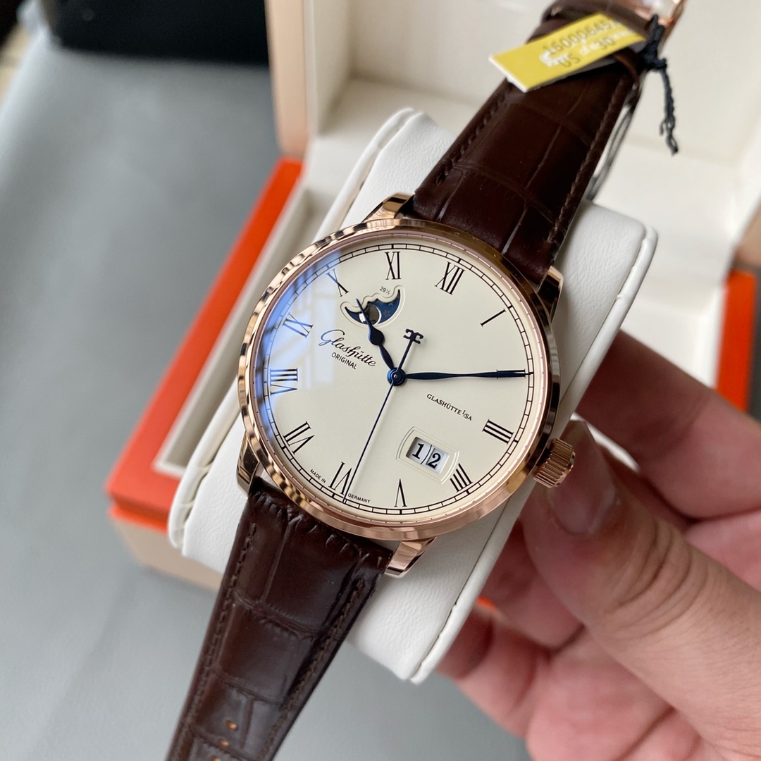 Glashütte V9 Glashütte Original Councillor 1-36-04 model original open copy