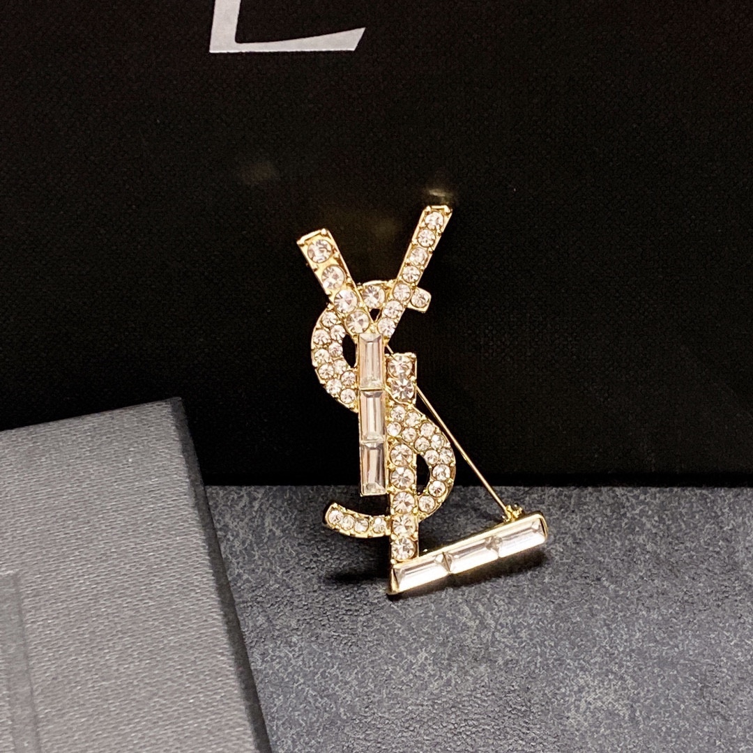 Saint Laurent YSL brooch