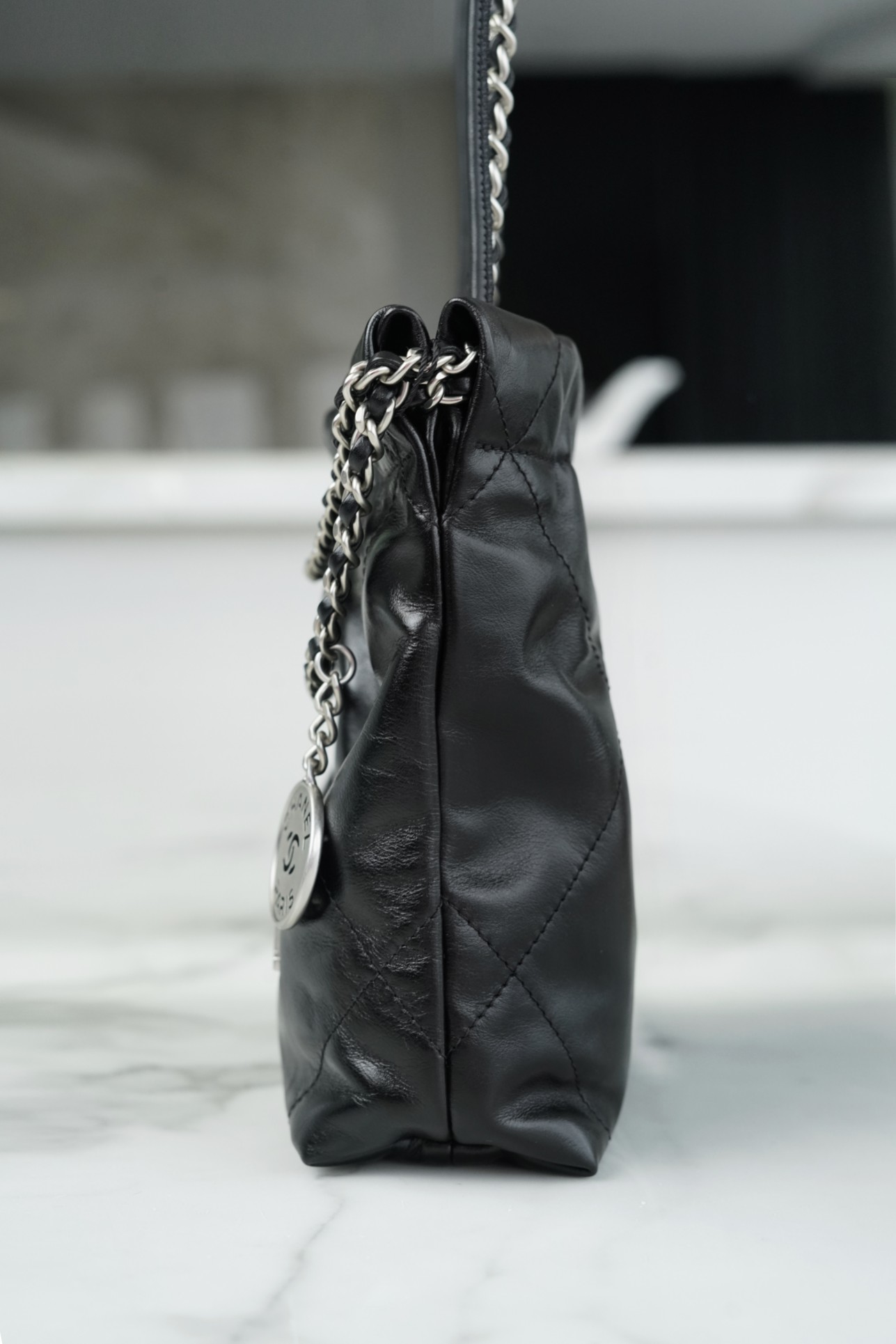 𝗖𝗛𝗔𝗡𝗘𝗟✦ 23S 22Mini bag black and silver