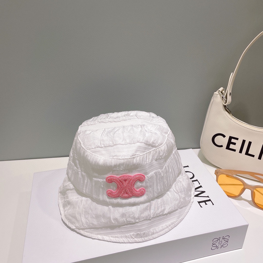 [Celine Celine] 2023 new pleated fisherman hat