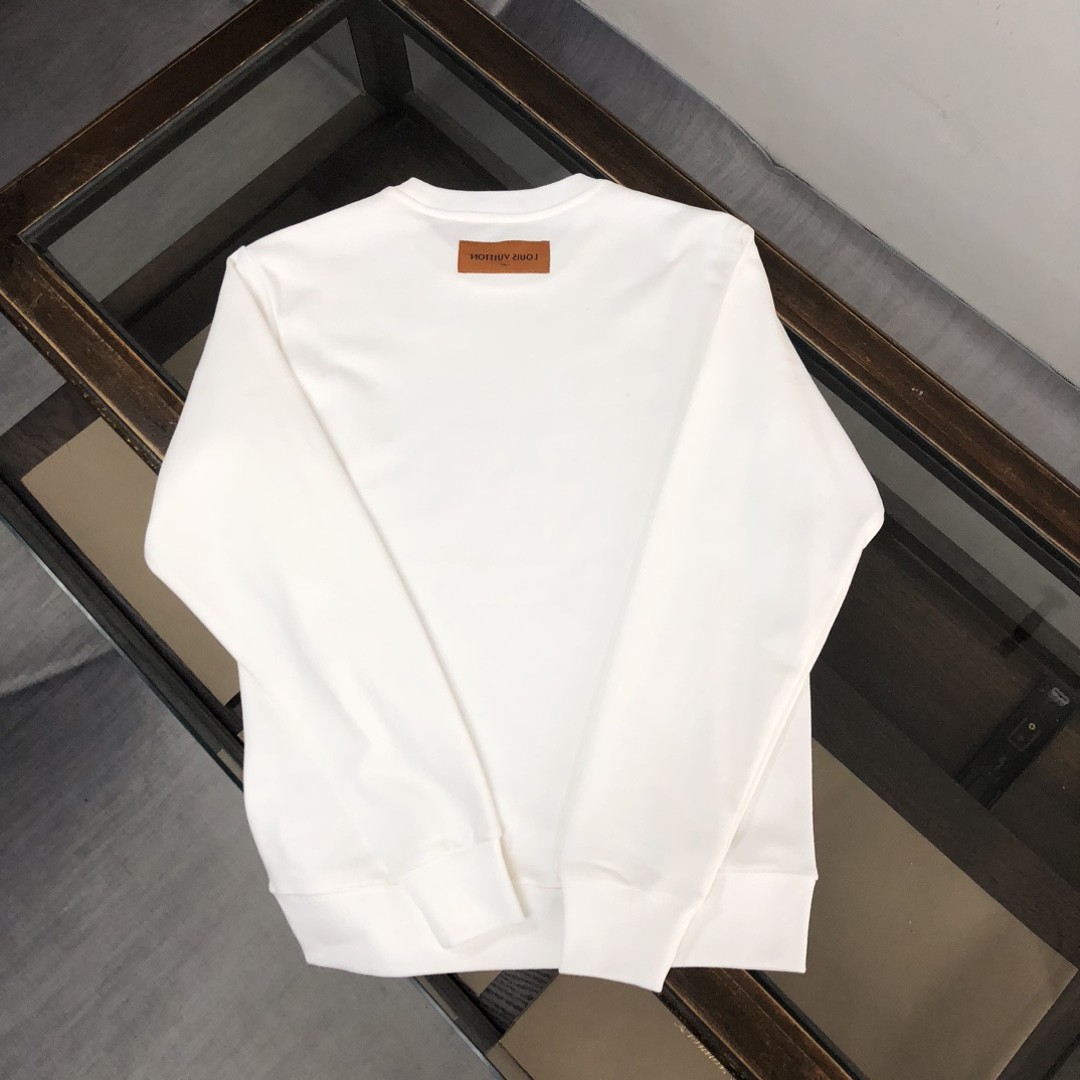 Louis Vuitton 2023 new autumn and winter couples style round neck sweatshirt