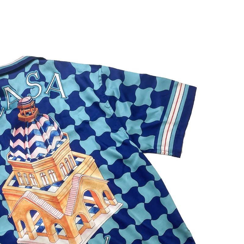 Casablanca Diamond-shaped castle, loose and trendy brand of short sleeves