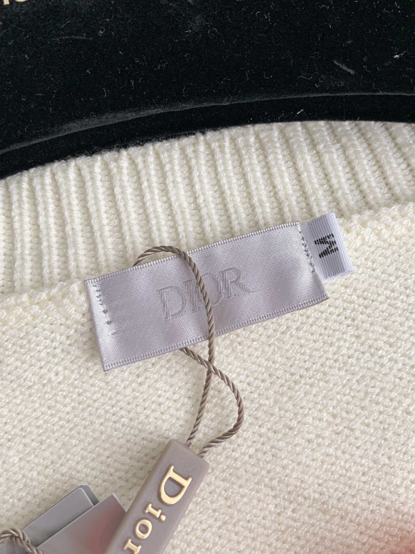 Dior Monochrome striped knitted waistcoat