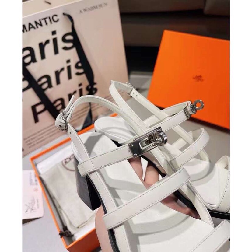 Hermes 6.5cm medium heel sandals