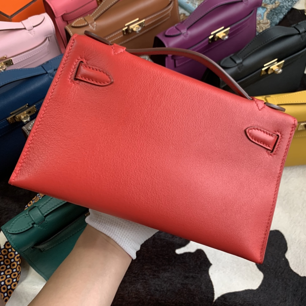 Minikelly pochette a generation of original imported swift leather