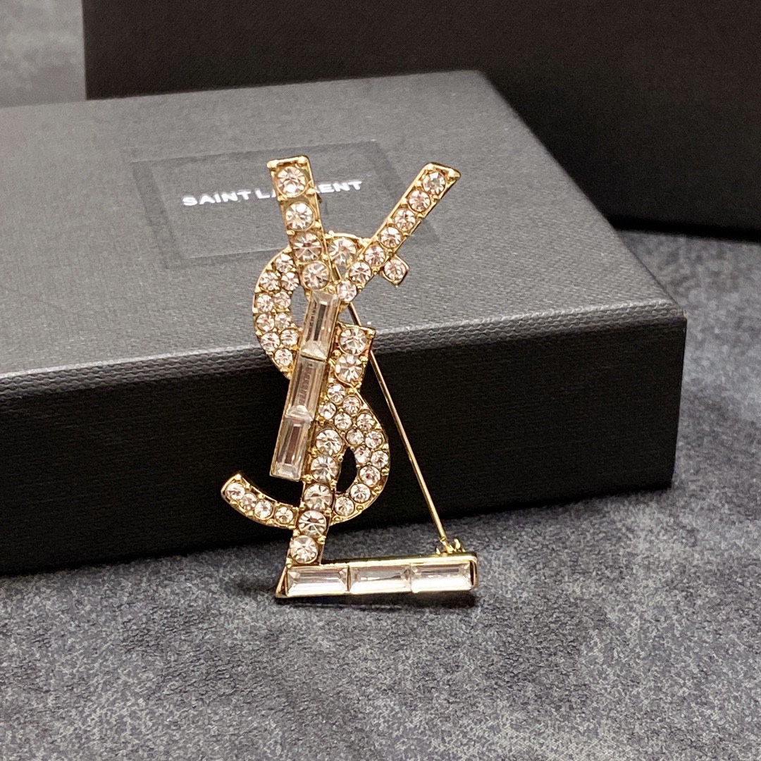 Saint Laurent YSL brooch